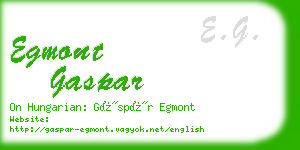 egmont gaspar business card